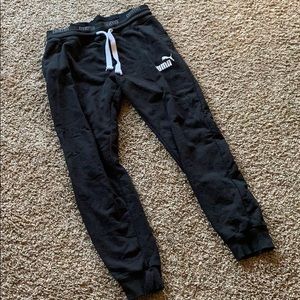 Puma Black Jogger Sweatpants